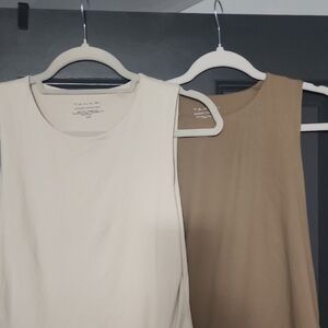 Tahari Women's Sleeveless Tops - Cream and Tan